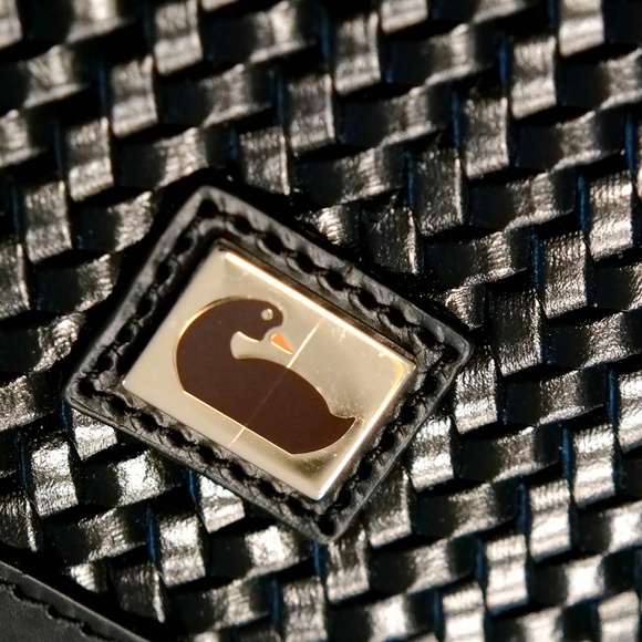 Dooney & Bourke Black Woven Small Hobo Crossbody — NWT - Picture 3 of 5